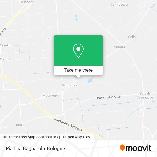 Piadina Bagnarola map