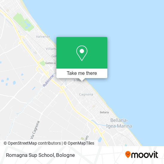 Romagna Sup School map