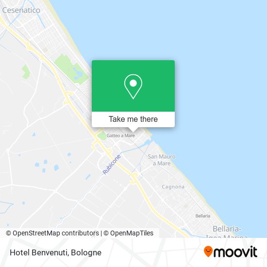 Hotel Benvenuti map