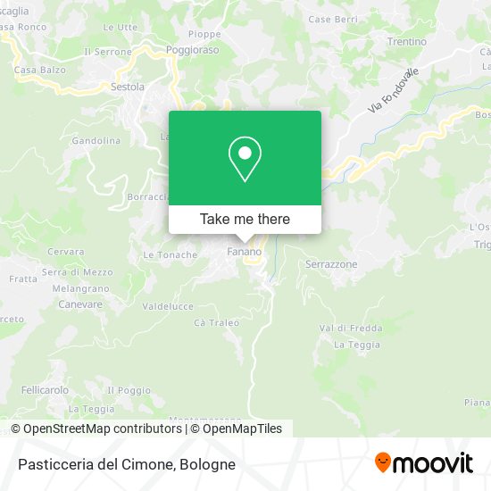 Pasticceria del Cimone map