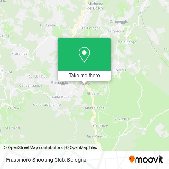 Frassinoro Shooting Club map