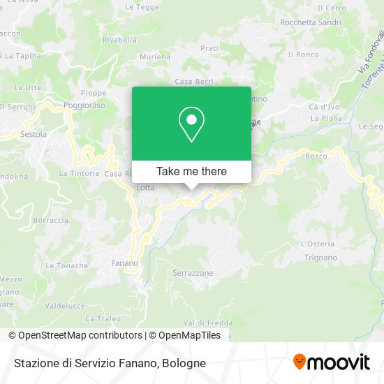 Stazione di Servizio Fanano map