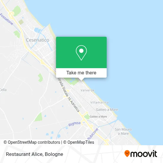 Restaurant Alice map