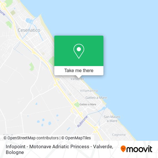 Infopoint - Motonave Adriatic Princess - Valverde map
