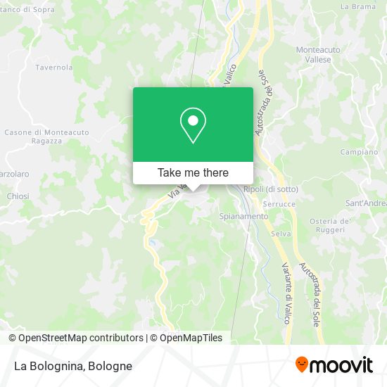 La Bolognina map