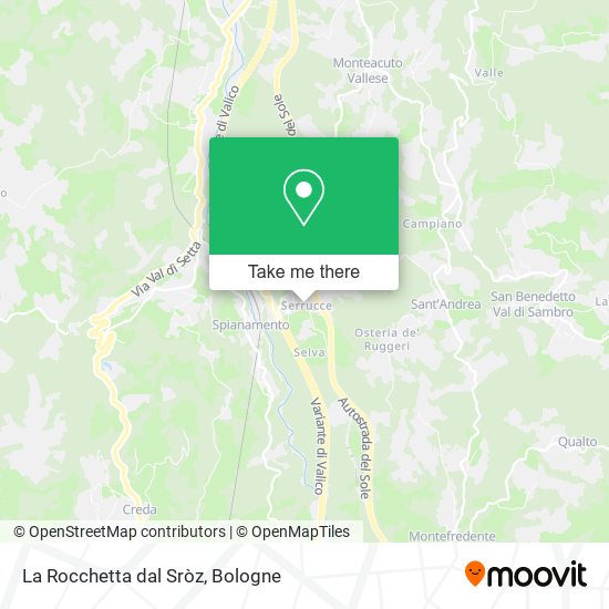 La Rocchetta dal Sròz map