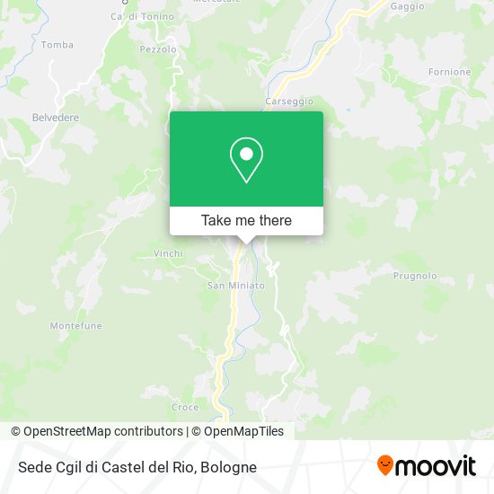 Sede Cgil di Castel del Rio map