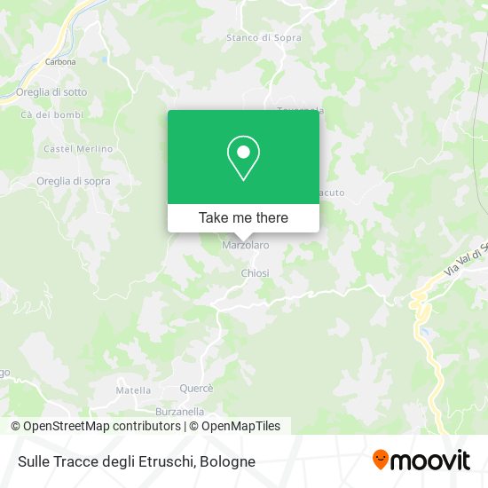 Sulle Tracce degli Etruschi map