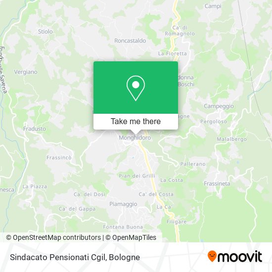 Sindacato Pensionati Cgil map