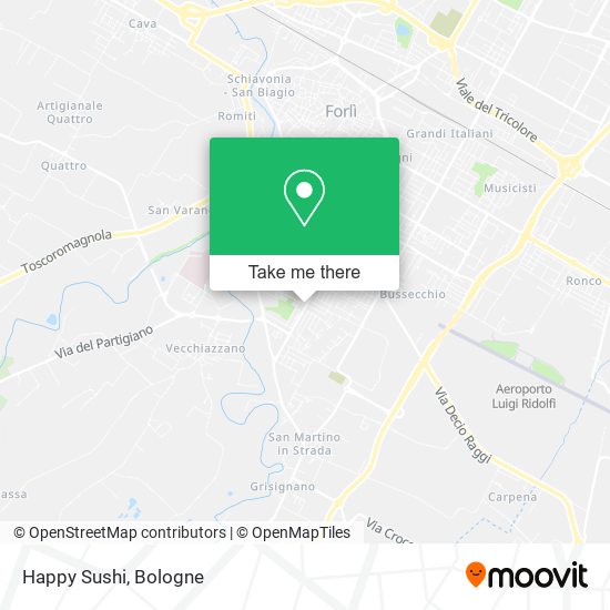 Happy Sushi map