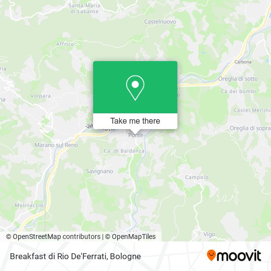 Breakfast di Rio De'Ferrati map