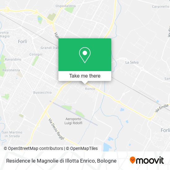 Residence le Magnolie di Illotta Enrico map