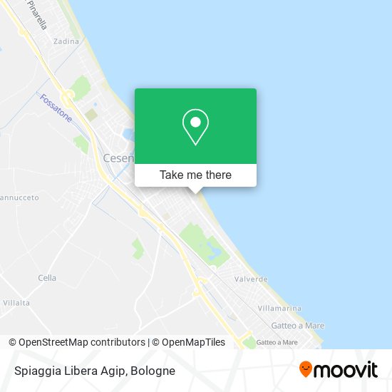 Spiaggia Libera Agip map
