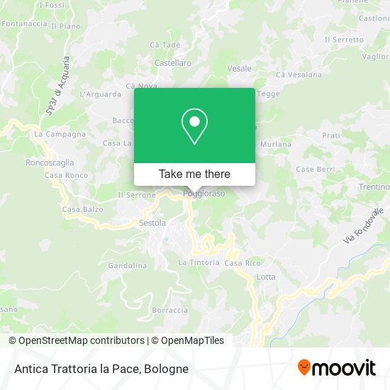 Antica Trattoria la Pace map
