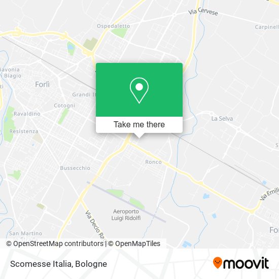 Scomesse Italia map
