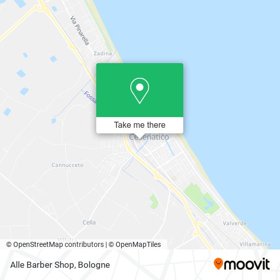 Alle Barber Shop map
