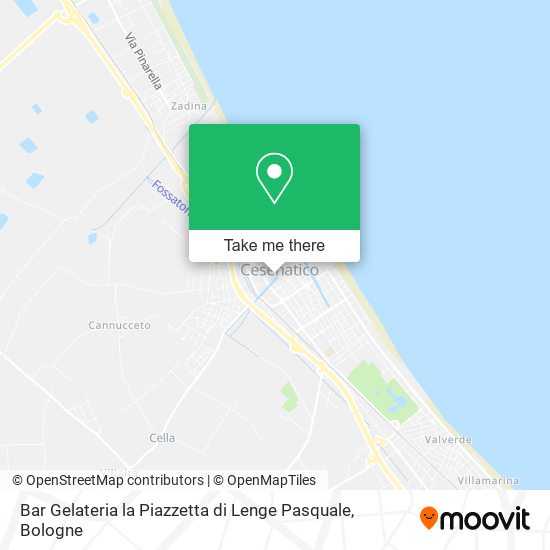 Bar Gelateria la Piazzetta di Lenge Pasquale map