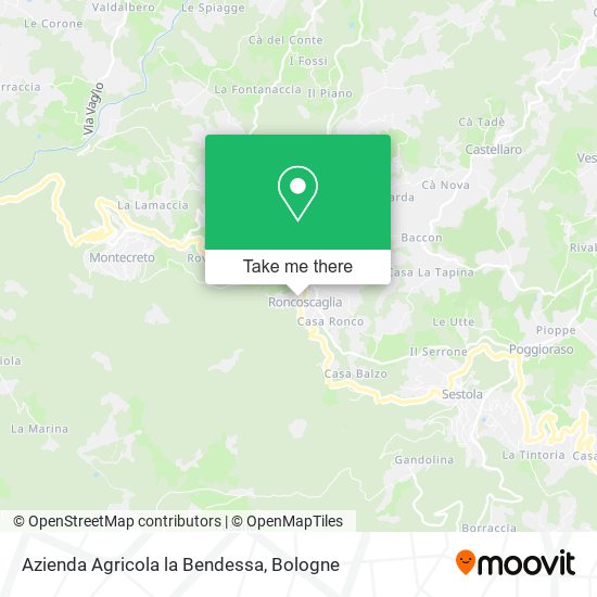 Azienda Agricola la Bendessa map