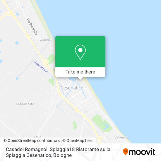 Casadei Romagnoli Spiaggia18 Ristorante sulla Spiaggia Cesenatico map