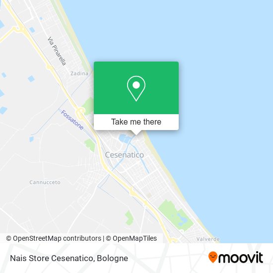 Nais Store Cesenatico map