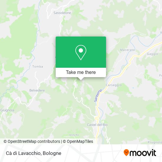 Cà di Lavacchio map