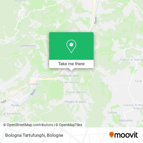 Bologna Tartufunghi map
