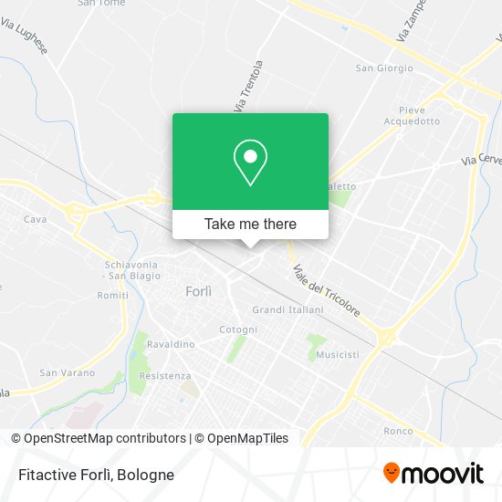 Fitactive Forlì map