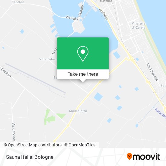 Sauna Italia map