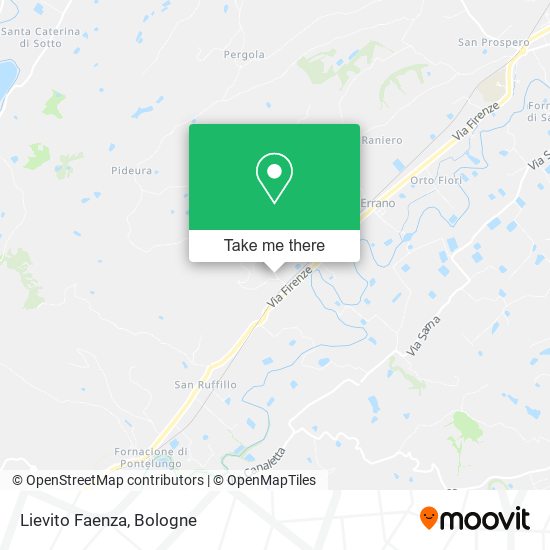 Lievito Faenza map