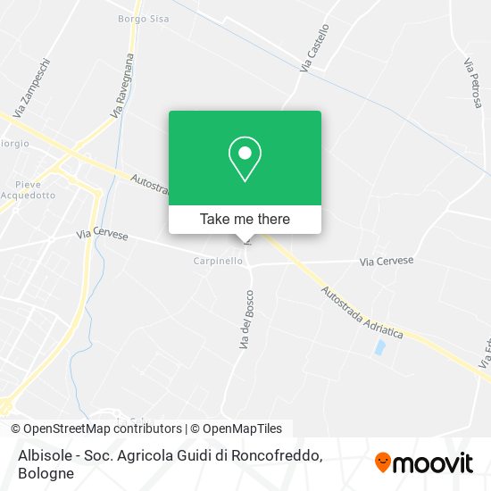 Albisole - Soc. Agricola Guidi di Roncofreddo map