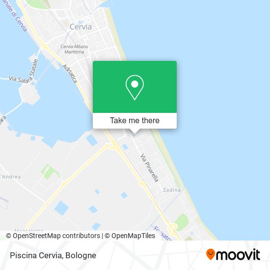 Piscina Cervia map