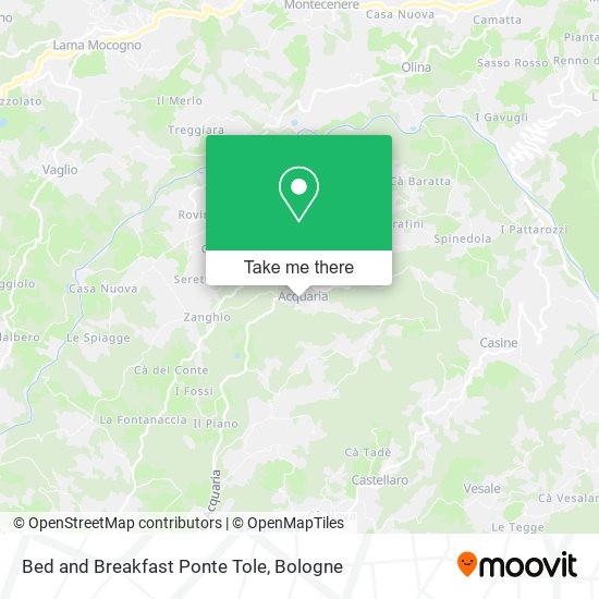 Bed and Breakfast Ponte Tole map