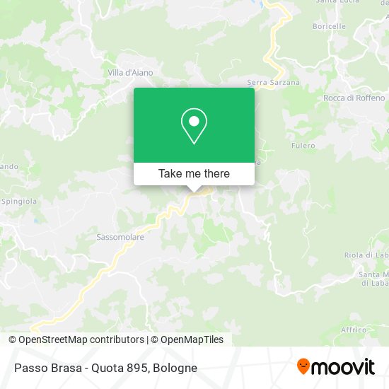 Passo Brasa - Quota 895 map