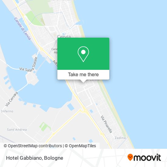 Hotel Gabbiano map