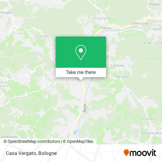 Casa Vergato map