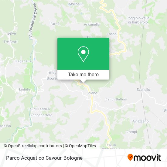 Parco Acquatico Cavour map