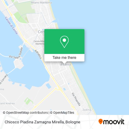 Chiosco Piadina Zamagna Mirella map