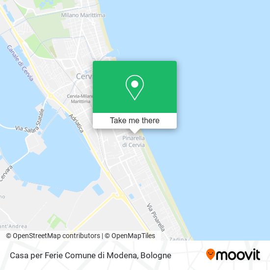 Casa per Ferie Comune di Modena map