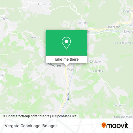 Vergato Capoluogo map