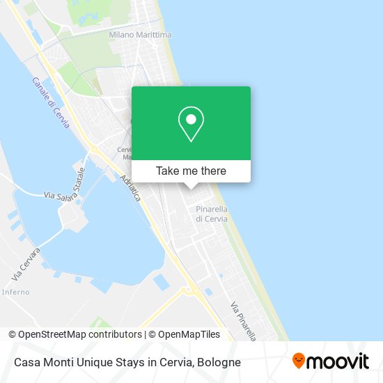 Casa Monti Unique Stays in Cervia map