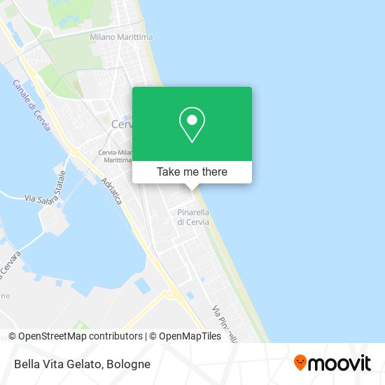 Bella Vita Gelato map