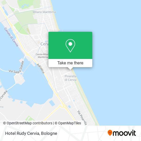 Hotel Rudy Cervia map