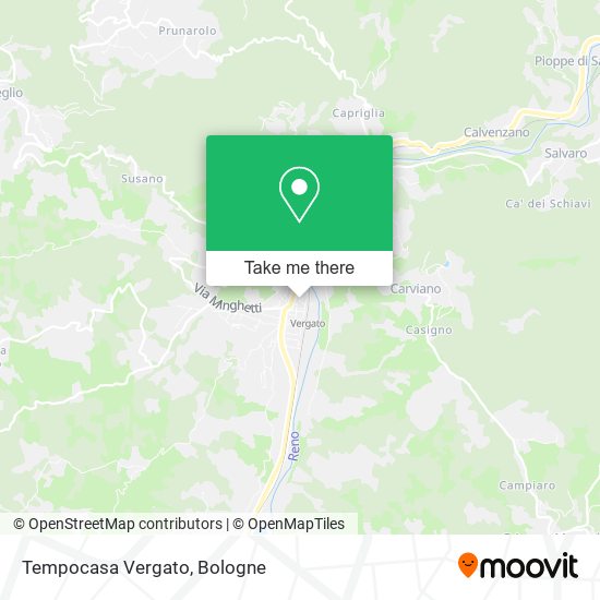 Tempocasa Vergato map