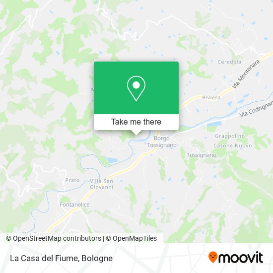 La Casa del Fiume map