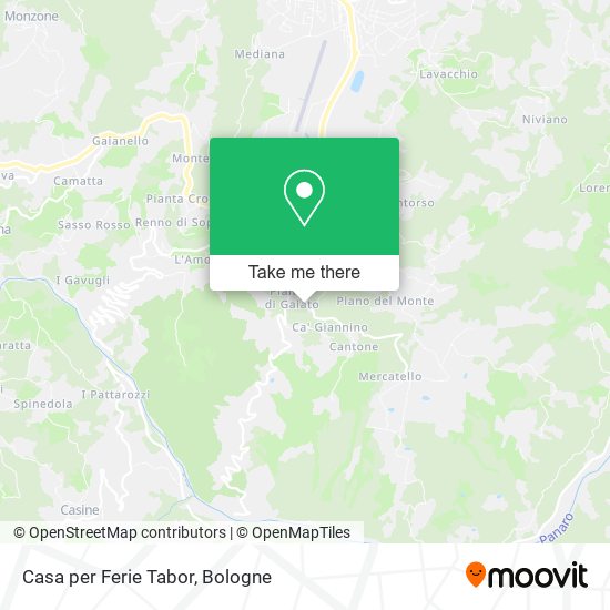 Casa per Ferie Tabor map