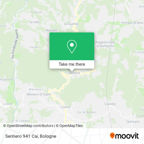 Sentiero 941 Cai map
