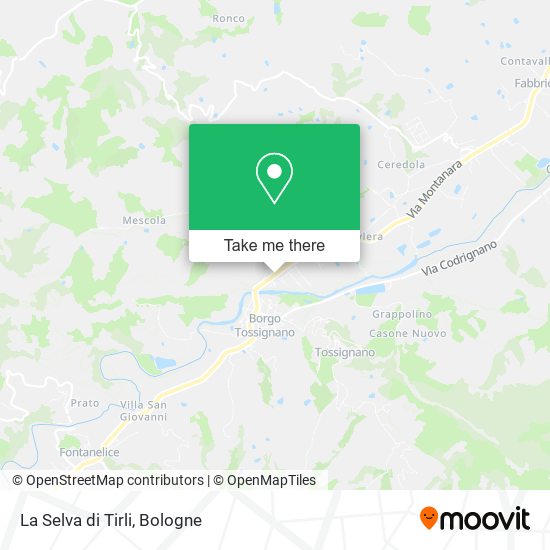 La Selva di Tirli map