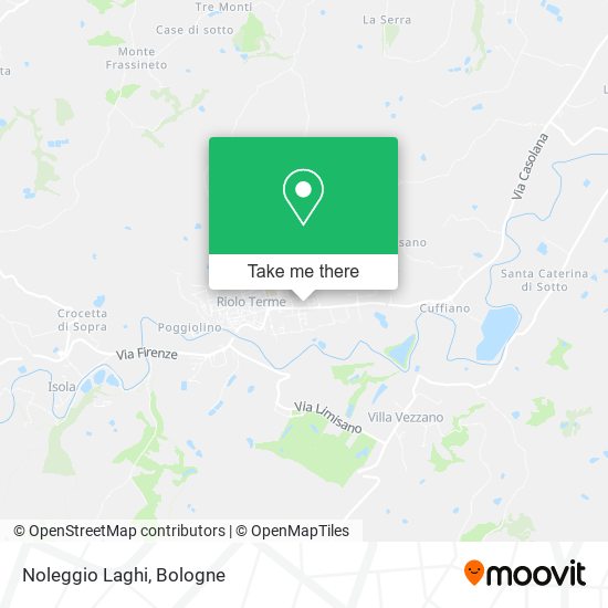 Noleggio Laghi map