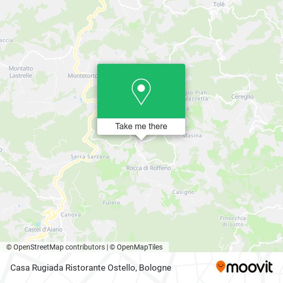 Casa Rugiada Ristorante Ostello map
