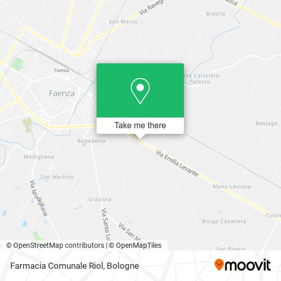 Farmacia Comunale Riol map